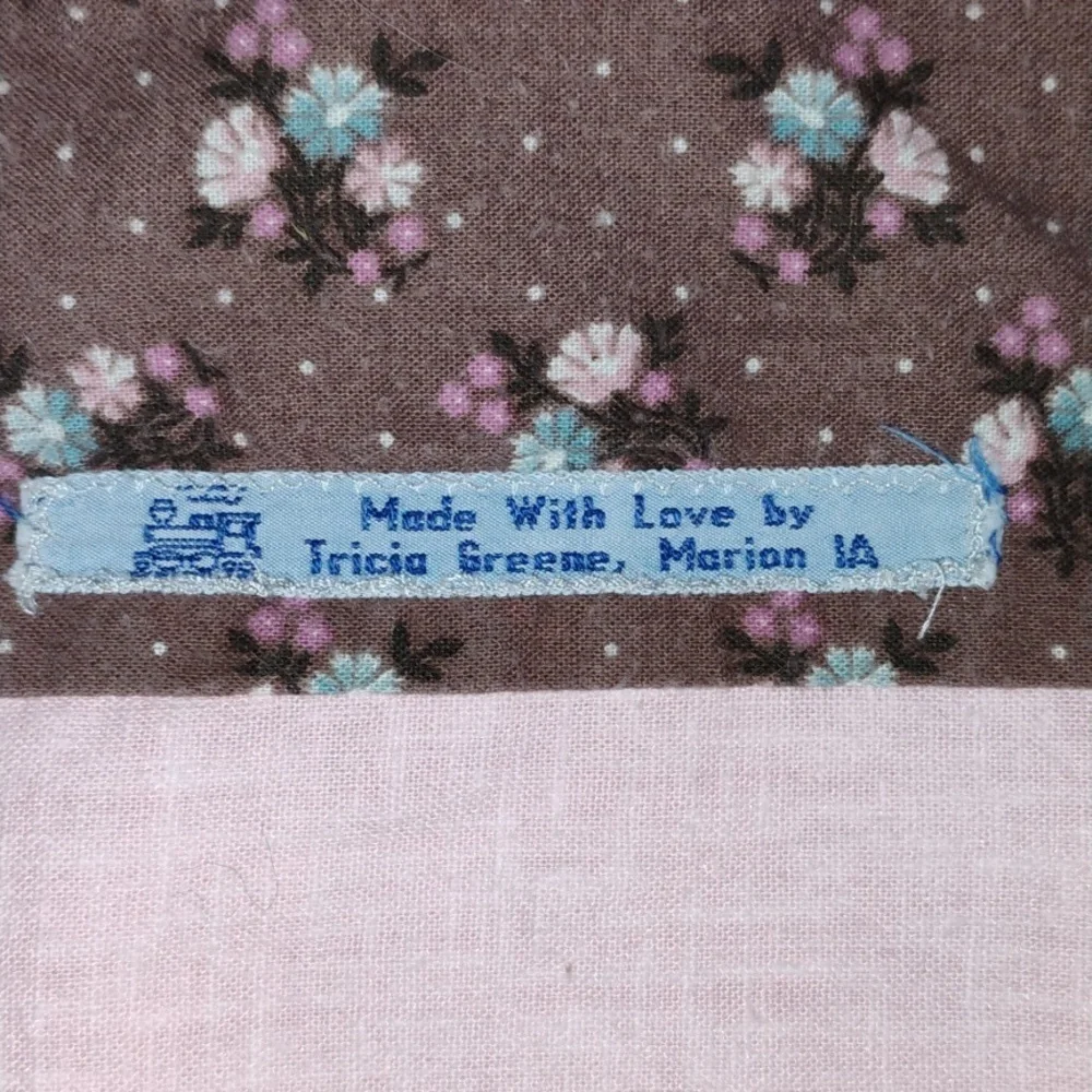 💕BABY QUILT HANDMADE PINK CRIB QUILT 47